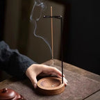 Wooden Incense Burner with Metal Holder — main product photo
