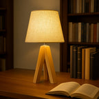 Wooden Tripod USB Table Lamp — main product photo