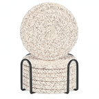 Woven Whirl Coaster Set | 8Pcs Set — product feature detail