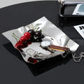 Wrinkled Stainless Steel Obsidian Tray — alternate angle view