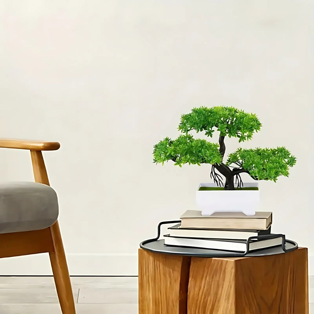 Yuriko Mini Artificial Bonsai Tree Desk Decor — product detail view