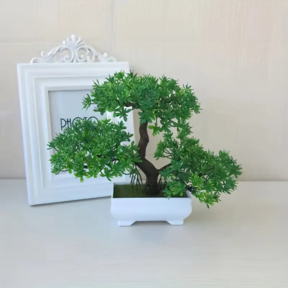 Yuriko Mini Artificial Bonsai Tree Desk Decor — product close-up