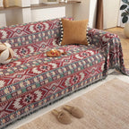Zarela Boho Chenille Sofa Cover — product close-up