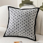 Zebra Dash Embroidered Cushion Cover — additional view