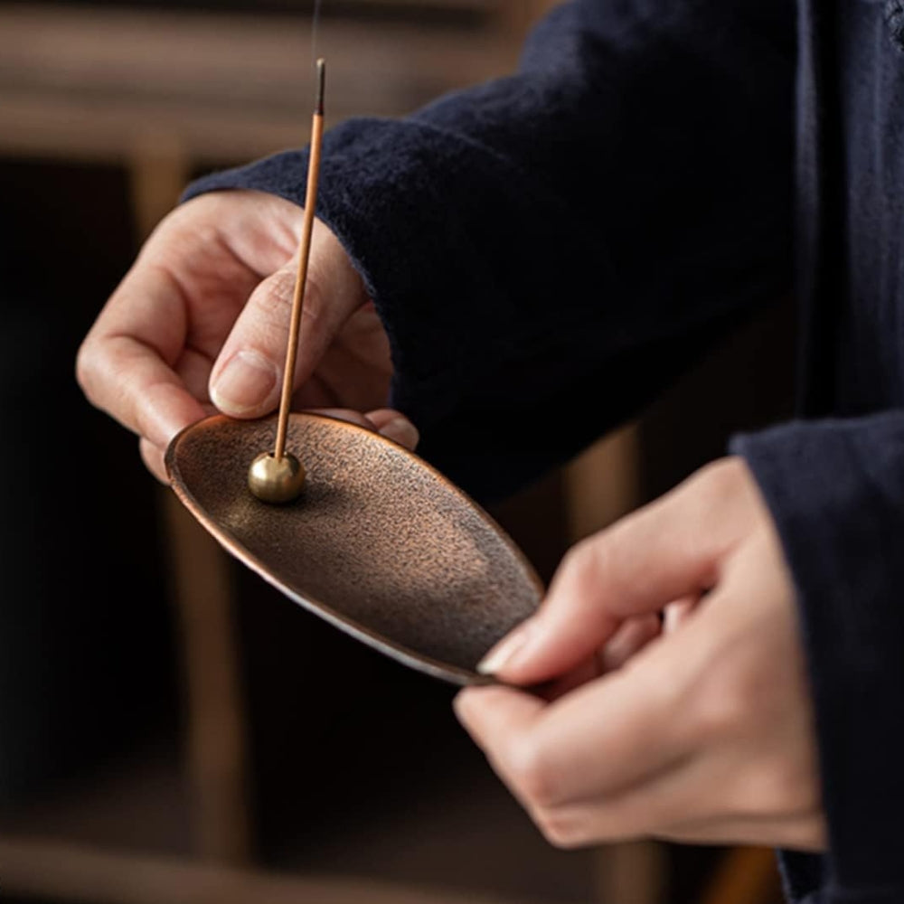Zen Alloy Bead Incense Holder — lifestyle shot