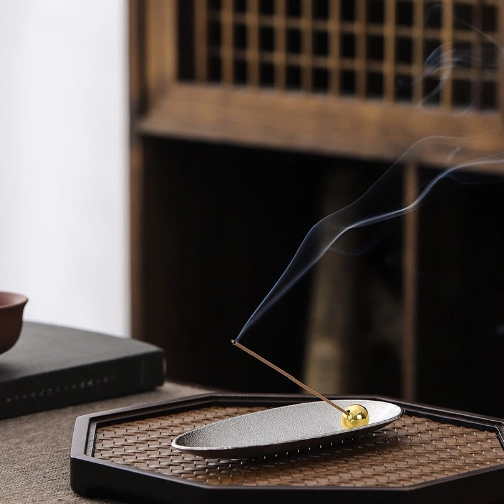 Zen Alloy Bead Incense Holder — product close-up