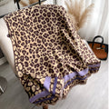 Savanna Style Wool Blend Shawl Scarf — size and scale reference