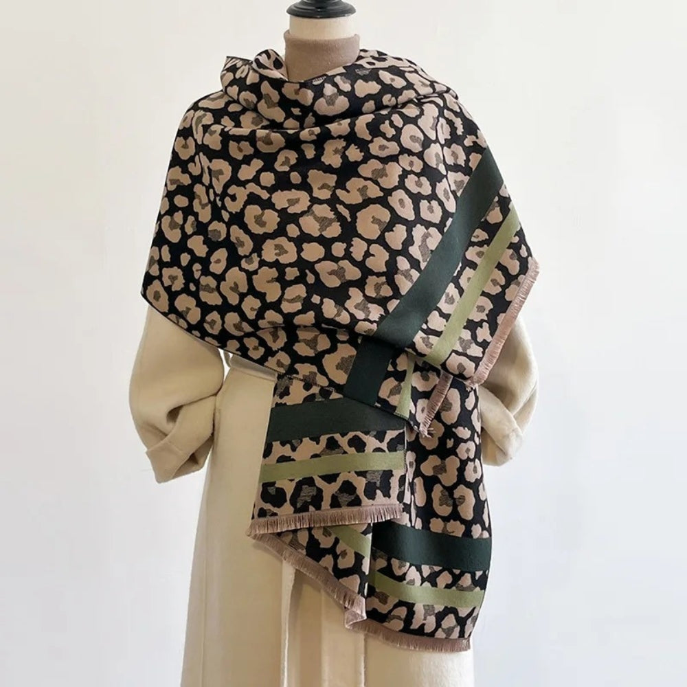 Savanna Style Wool Blend Shawl Scarf — main product photo