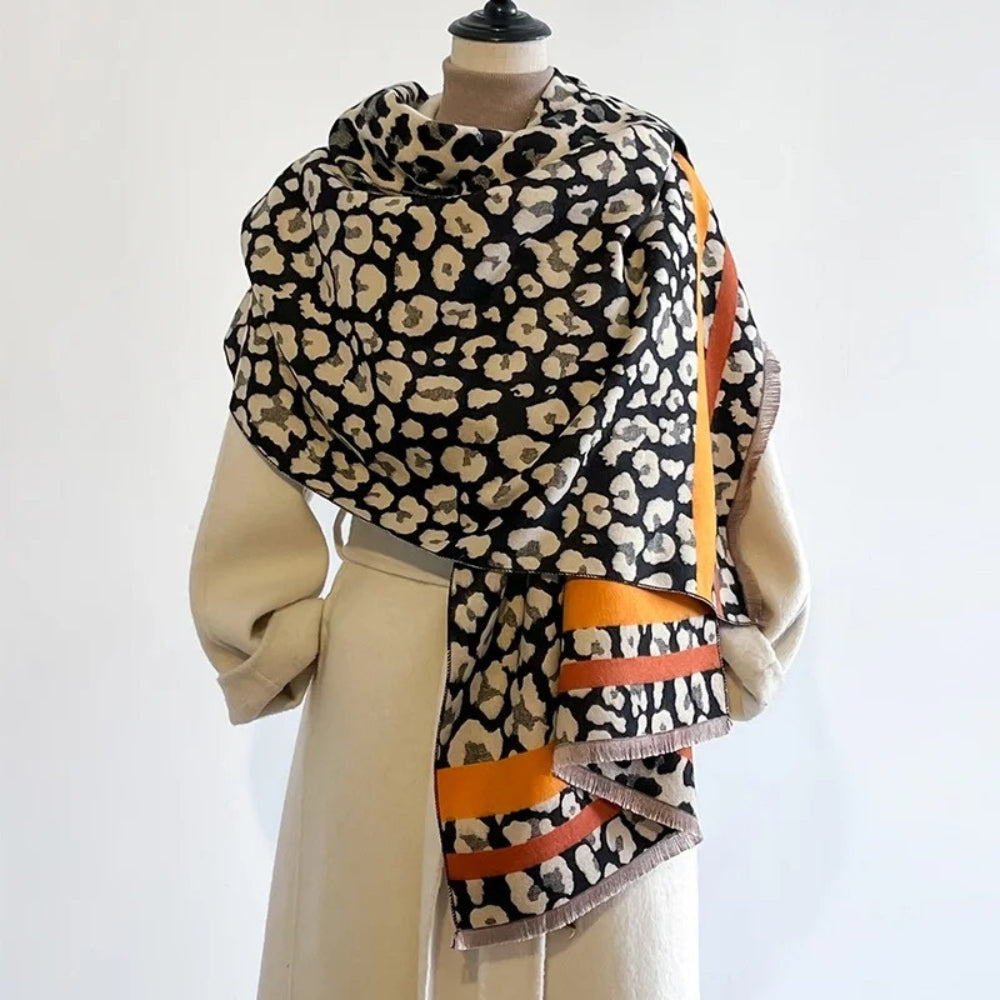 Savanna Style Wool Blend Shawl Scarf — product close-up