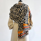Savanna Style Wool Blend Shawl Scarf — product close-up