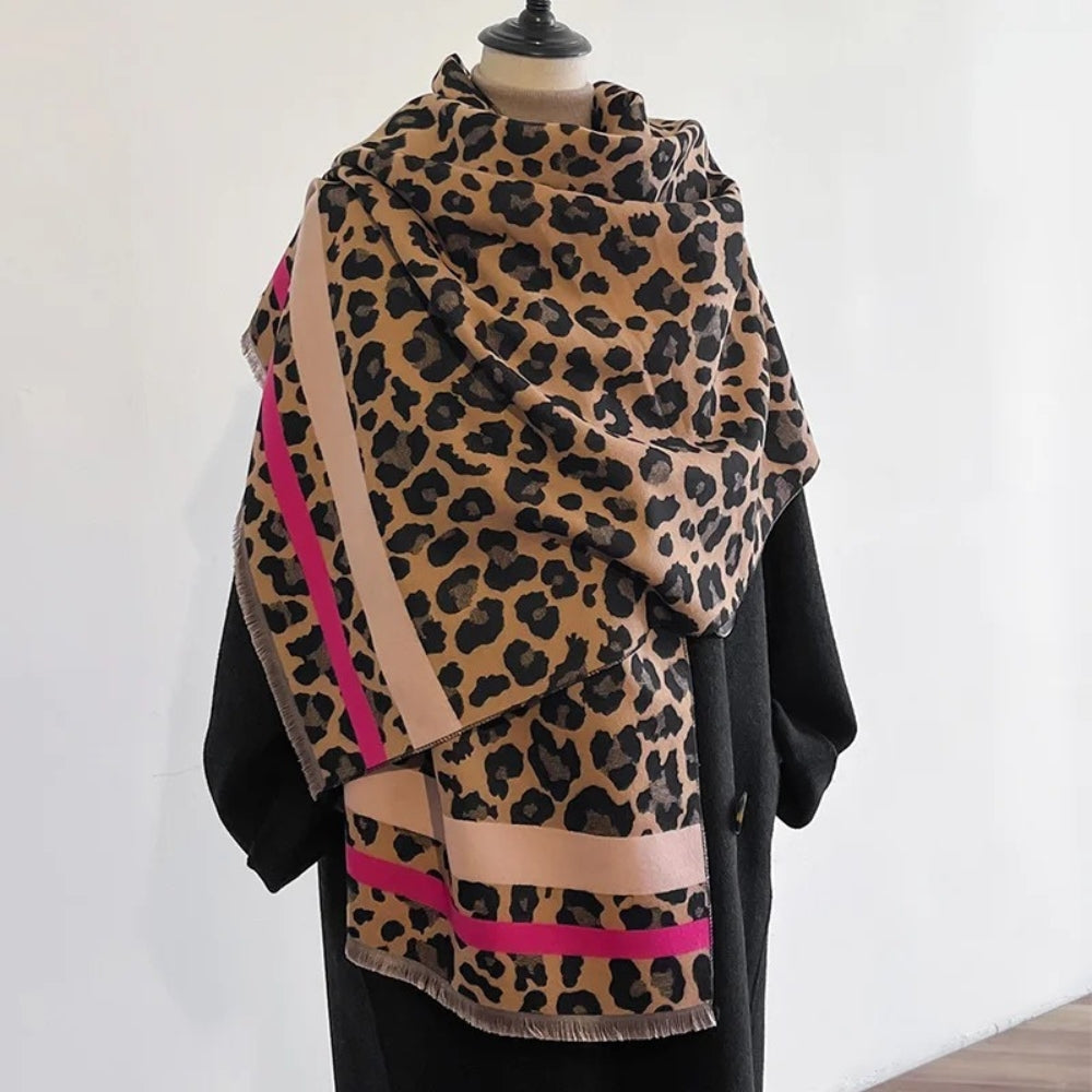 Savanna Style Wool Blend Shawl Scarf — product detail view