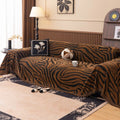Zentara Chenille Zebra Geometric Sofa Cover — main product photo