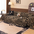 Zentara Chenille Zebra Geometric Sofa Cover — alternate angle view