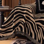 Zentara Chenille Zebra Geometric Sofa Cover — product feature detail