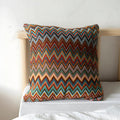 Zigzag Knit Boho Throw Cushion Cover — product close-up