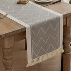 Zigzag Loom Table Runner — lifestyle shot