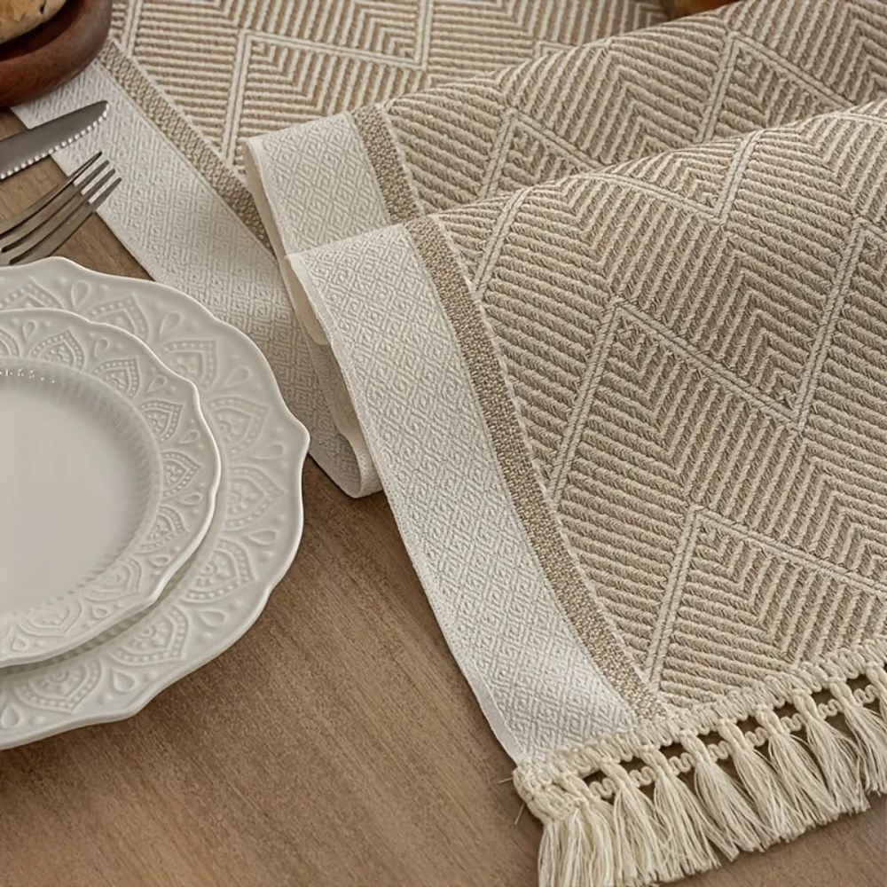 Zigzag Loom Table Runner — product close-up
