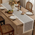 Zigzag Loom Table Runner — material texture close-up