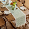 Zigzag Loom Table Runner — alternate angle view