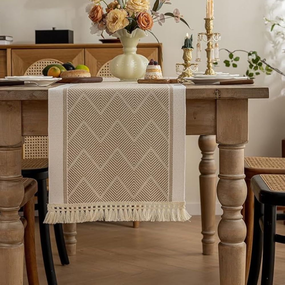 Zigzag Loom Table Runner — product detail view
