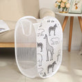 Zoola Animals Mesh Laundry Basket — size and scale reference