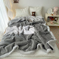 Seraphina Soft Jacquard Rabbit Plush Blanket — alternate angle view