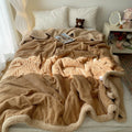 Seraphina Soft Jacquard Rabbit Plush Blanket — size and scale reference