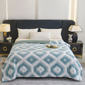 Zyra Double Layer Geometric Throw Blanket — product feature detail