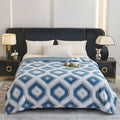 Zyra Double Layer Geometric Throw Blanket — size and scale reference