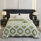 Zyra Double Layer Geometric Throw Blanket — alternate angle view