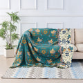 Reversible Scandinavian Bird Blanket | 100% Cotton Blanket — main product photo