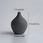 Earthline Ceramic Artisan Vase — product feature detail
