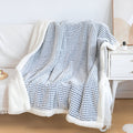 Warm Waffle Sherpa Blanket — material texture close-up