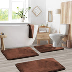 Luxurious Velvet Memory Foam Bath Mat - 3PCS Set — product in use