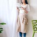 Chic Ruffle Pocket Apron — alternate angle view