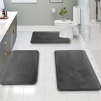 Luxurious Velvet Memory Foam Bath Mat - 3PCS Set — additional view