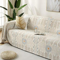Reversible Chic Cotton Throw Blanket — alternate angle view
