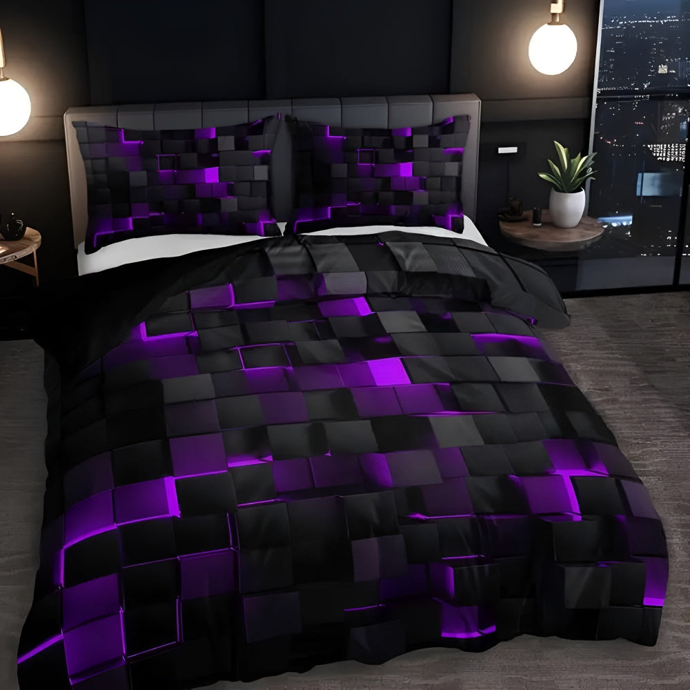 GEOMATRIX | 3pcs Quilt Cover Set — product close-up