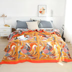 Toucan Bird Cotton Throw — alternate angle view