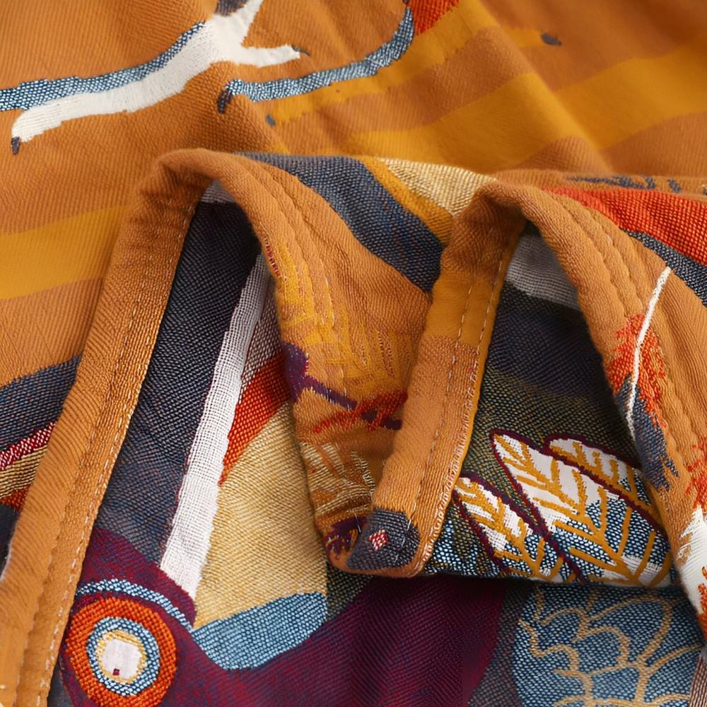Toucan Bird Cotton Throw — product close-up