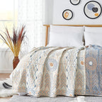 Reversible Chic Cotton Throw Blanket — main product photo
