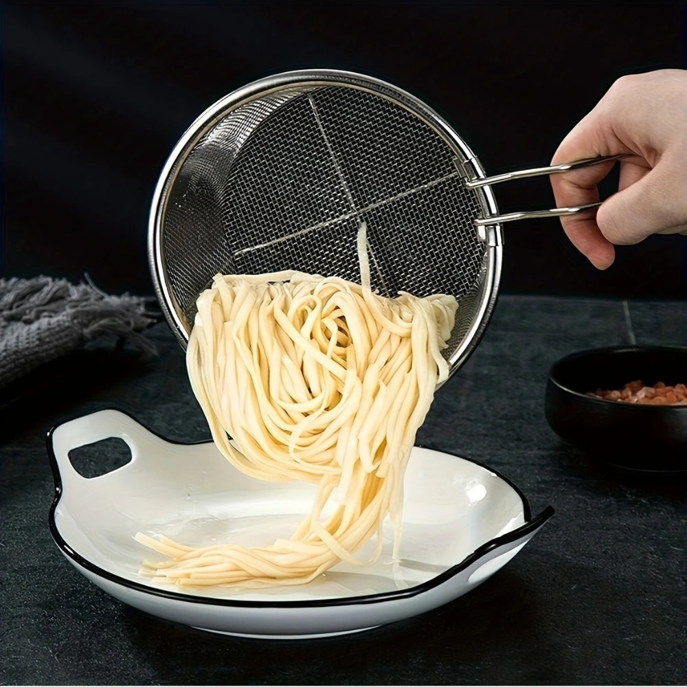 Strain Well All-Purpose Mesh Colander — lifestyle shot