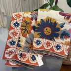 Floral Fiesta Bath Towel — size and scale reference