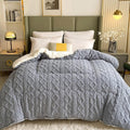 Thick Snuggle Sherpa Blanket — material texture close-up