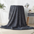 Fuzzy Faux Fur Blanket Throw — lifestyle shot