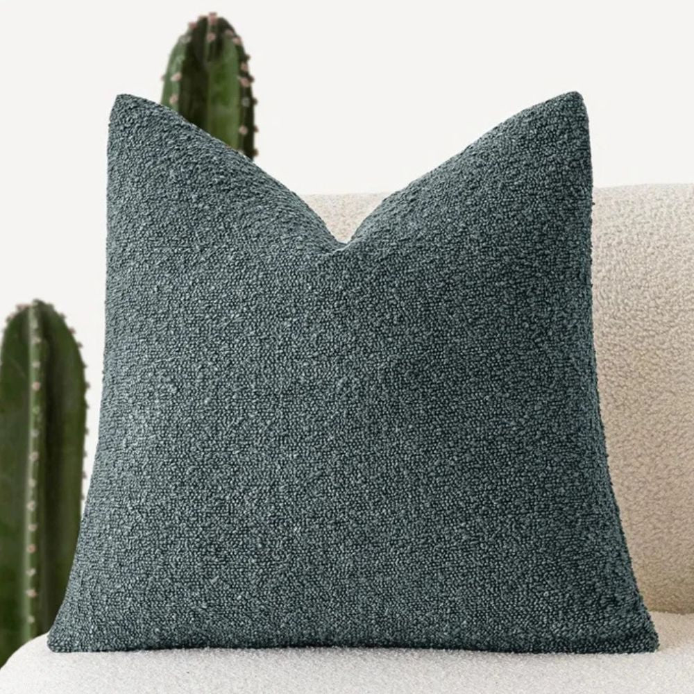 Timeless Bouclé Cushion Cover — size and scale reference