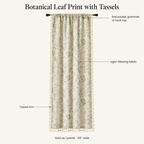 Wildflower Veil Curtain features: rod pocket, grommet or hook top, light-filtering fabric, tassel trim, sold as 1 panel 59 inches wide