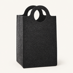 Oxford Fold Felt Laundry Basket — product photo