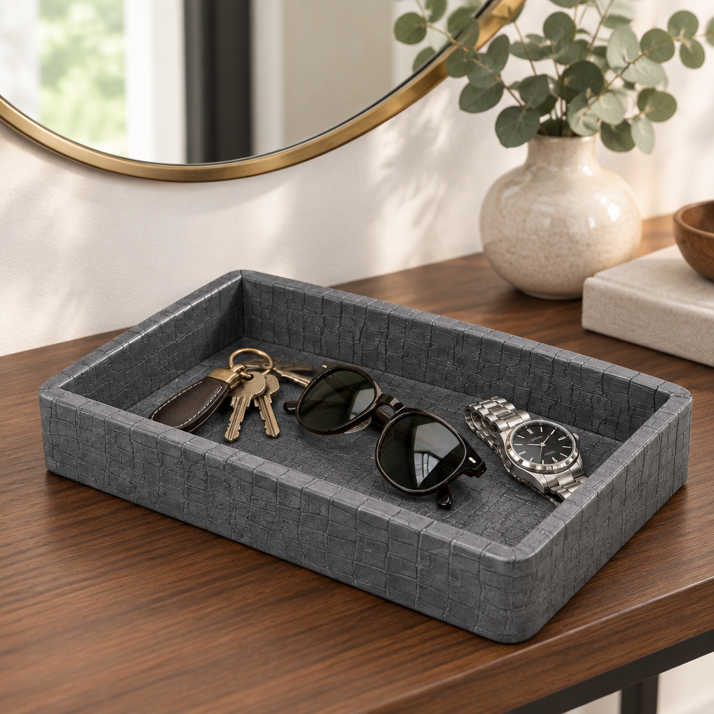 Croc Luxe Organizer Tray Box — styled in the home