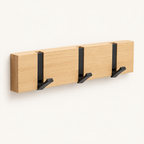 Functional Flip Wooden Wall Hook Rack — product photo